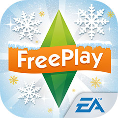 『The Sims フリープレイ』アプリアイコン（雪の大騒動アップデート）©Electronic Arts Inc.