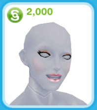モール販売メイクアップスタイル：ヌーディーピンクリップス 2,000シムオリオン（The Sims フリープレイ）